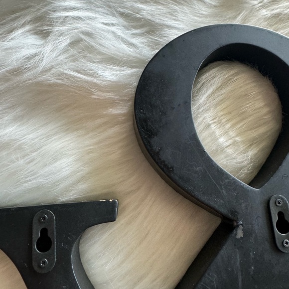 Black Large Wooden Letters, & Signs Ampersands, - Picture 7 of 8